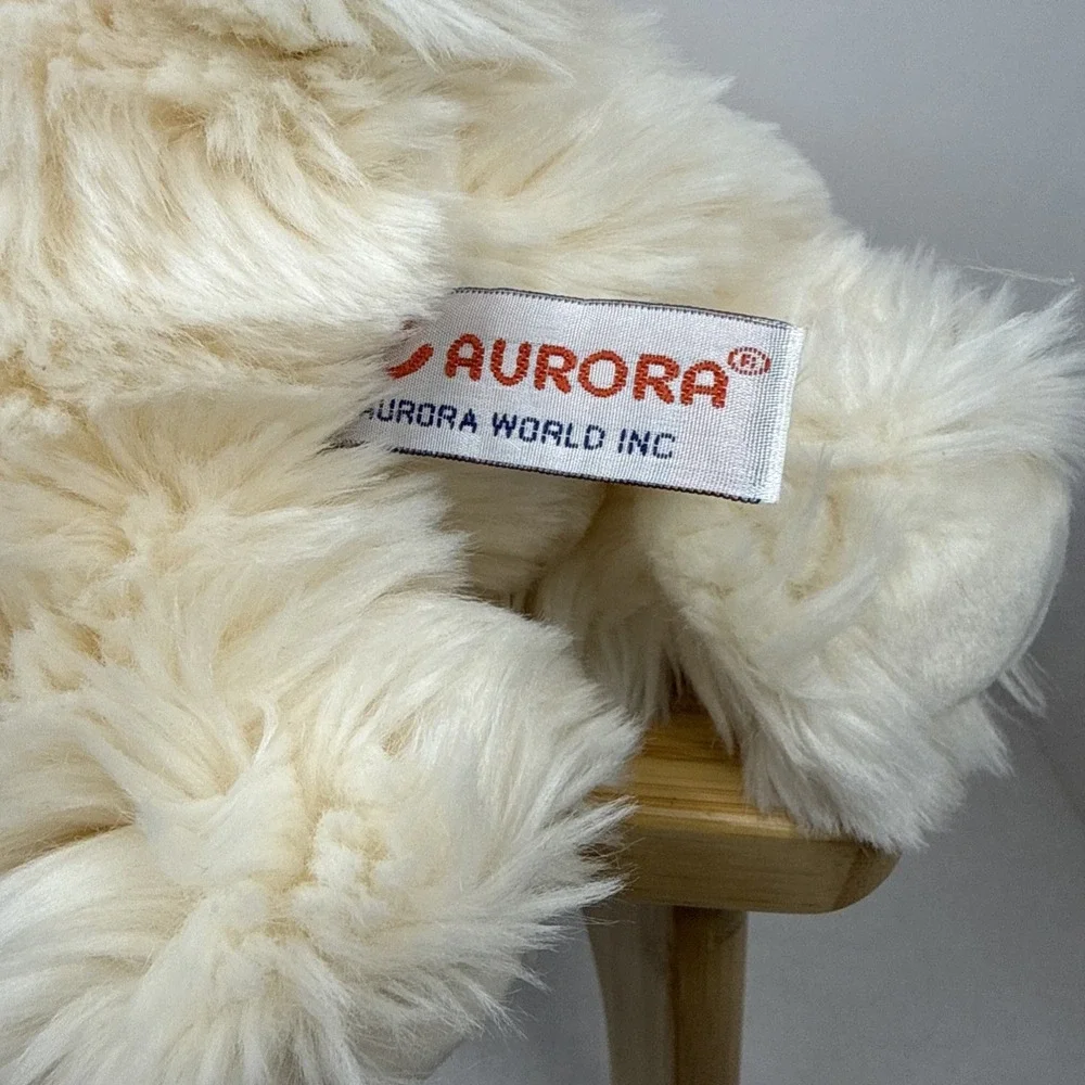 Aurora Polar Bear Plush Soft Fluffy Lay-Down Stuffed Arctic‎ Animal 11
